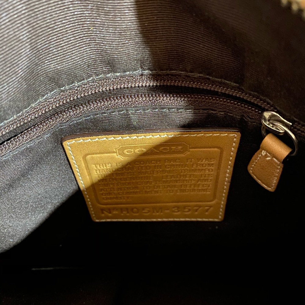 Coach two toned tan and brown very lightly used